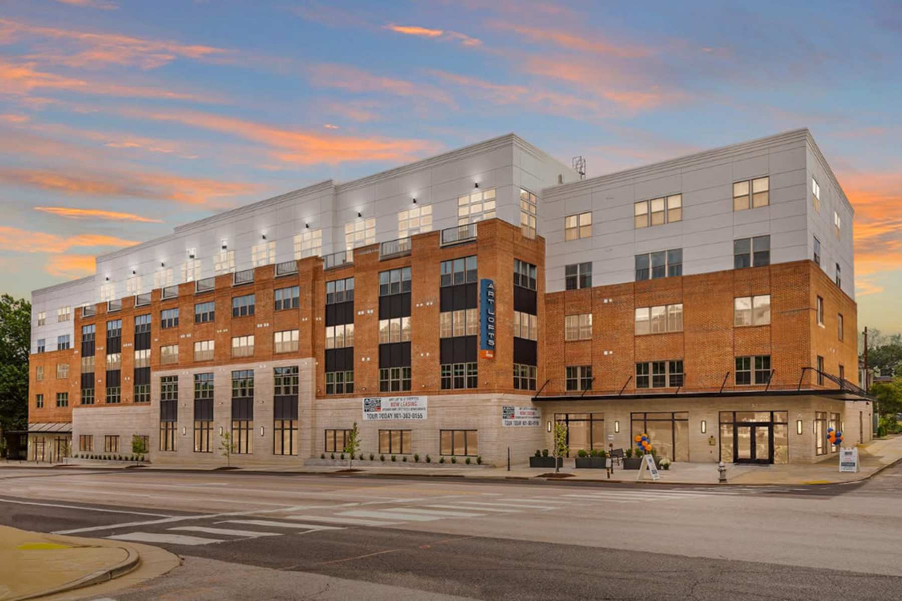 Art Lofts at Overton apartment building in Midtown Memphis
